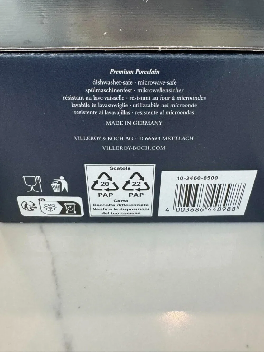 Villeroy & Boch New Cottage Espresso Cups & Saucers 4 Pc Set NIB
